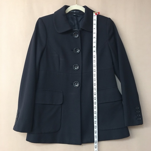 Gap women’s Navy Pea coat Sz S - Picture 7 of 11